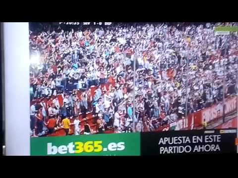 Gol de iborra. Sevilla 1 deportivo 0