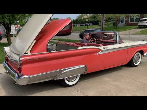 1959 Ford Galaxie Skyliner Convertible Top Operation!