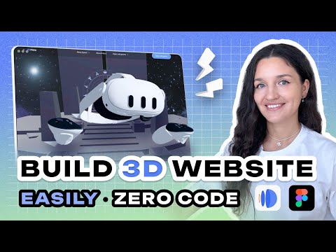 EASILY build 3D animated website with No code (Dora & Figma)