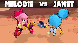 MELODIE vs JANET 🎵  Brawl Stars