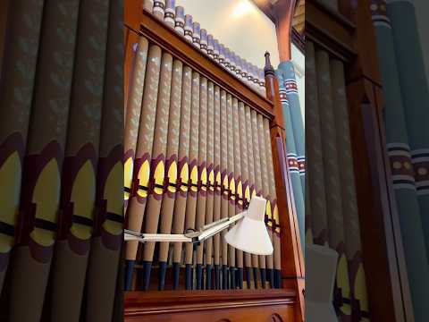 Fuller Organ with hitch down lever in Fremantle Western Australia #organist #pipeorgan #bach