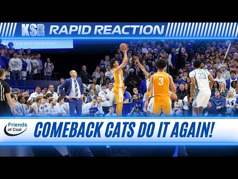 Kentucky Comes Back From Down 14 to Beat Tennessee 74-71; Sweep Vols! | Rapid Reaction