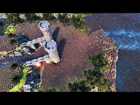 BATTLE OF 4 EMPIRES | Viking vs Dark Paladins vs Roman Centurions vs Knights - BATTLE SIMULATOR UEBS