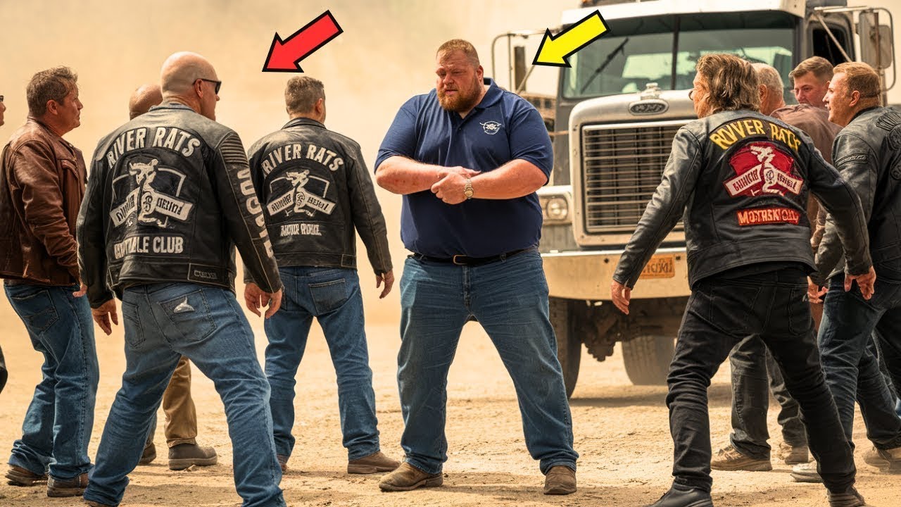 Motociclistas descarados se burlan de un camionero gordo, sin saber que es el comandante más letal