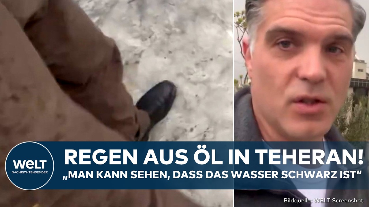 IRAN: Heftige Bilder aus Teheran! Es regnet Öl nach Angriffen der USA und Israel auf Tank-Lager