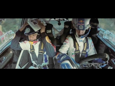 Neymar le navega a Ogier en el VW Polo R WRC