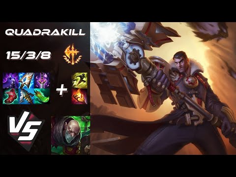 TOP Jayce vs Singed [QUADRAKILL] - EU Grandmaster Patch 26.1