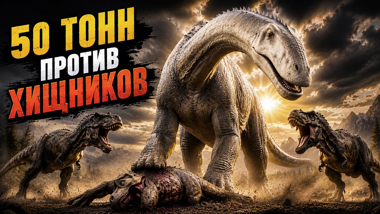 Как Хищные Динозавры Охотились на ГИГАНТСКИХ Зауроподов?