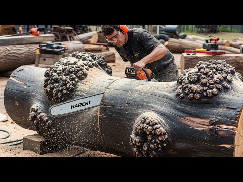 Let See This Guy Do What with The Tree Log | The Idea is Incredible
