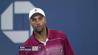 James Blake Huge Forehand vs. Jesse Huta Galung (2011 US Open)