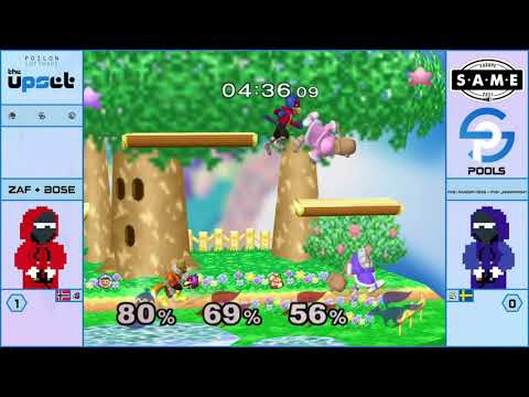 Upset - Zaf + Bose Vs. PXB | Random-Ness + PXB | JohnnyFight - Pools - Melee Doubles
