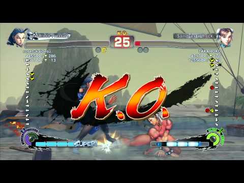 rosetukaidesu (Rose) vs TAKAHOKO (Chun-Li) - SSF4 Arcade Edition Xbox Live Ranked Match