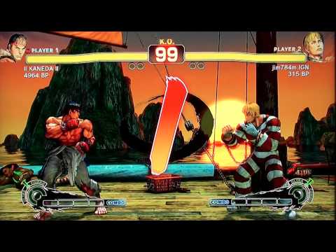 Super Street Fighter IV - Ryu (II KANEDA II) Vs. Cody (jim784m IGN) - HD Online Match
