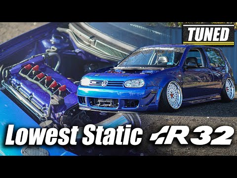 Slammed Static MK4 Volkswagen R32 | TUNED