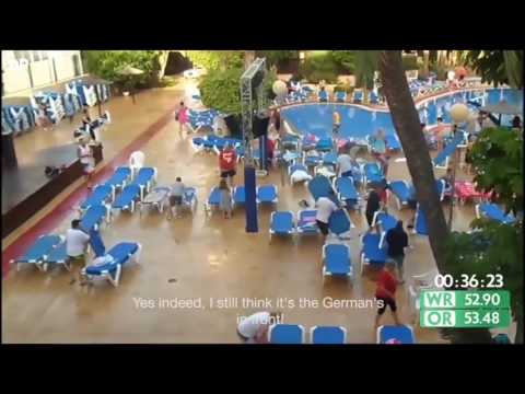 The Funniest Sun Lounger Dash Video You'll Ever See