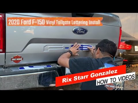 How to Video - Vinyl Tailgate Letter Installation - 2020 Ford F-150 Upgrade and Gadgets # 6