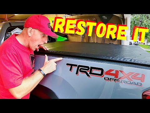 HOW TO REMOVE CAR WAX FROM BLACK PLASTIC TRIM FAST AND EASY FOR $1