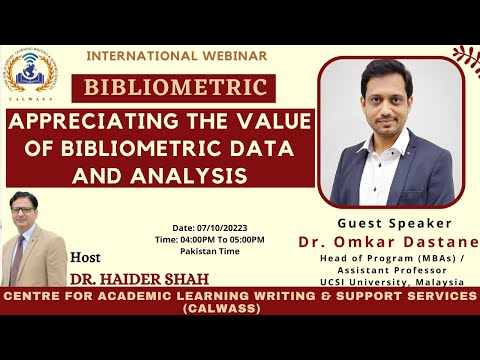 Appreciating the Value of Bibliometric Data and Analysis!