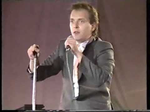 Rik Mayall in Nether Wallop with the Jools Holland Big Band.