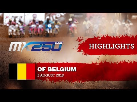 EMX250 Race1 Highlights - Round of Belgium 2018 #motocross