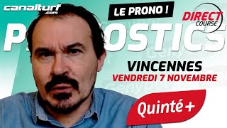 emission video des courses turf pmu du Vendredi 7 novembre 2025