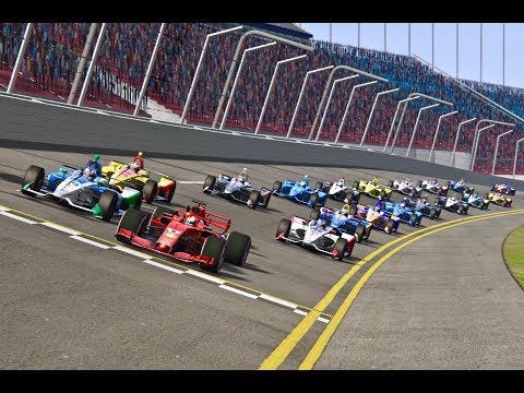 Ferrari F1 2018 vs All IndyCar 2018 - Daytona Speedway