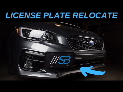 Perrin License Plate Relocation Kit + Bumper Plugs Install 2015-2020 WRX/STI | SP3C BUiLT
