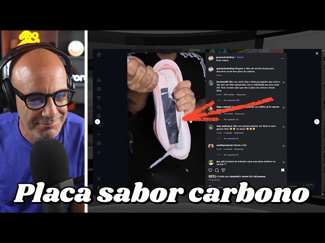 CHUNTA: tênis com placa "SABOR" carbono