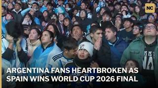 Argentina Fans Heartbroken as Spain Wins World Cup 2026 Final | AD1S