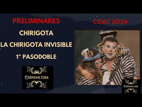 1º PASODOBLE - QUE BONITO - LA CHIRIGOTA INVISIBLE  (CON LETRA) PRELIMINARES 2024