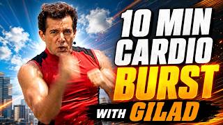 10 Minute Cardio Burst Workout from Gilad | No Equipment Home Workout