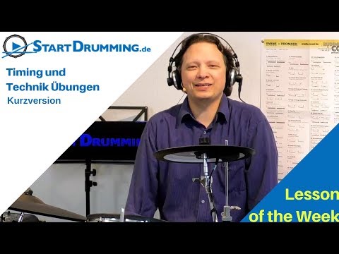 Schlagzeug lernen - Timing und Technik Übungen - Kurzversion