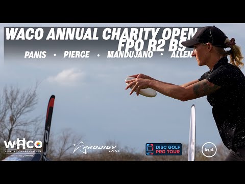2021 Waco Annual Charity Open | R2 B9 | Panis, Pierce Mandujano, Allen | GK Pro Disc Golf