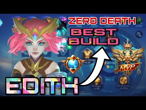 TANK EDITH BEST BUILD 2022, EDITH BEST SPELL & EMBLEM SET MOBILE LEGENDS