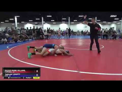 97 Lbs Round 3 (8 Team) - Julius Mark Villamil, California Vs Taegan Leavitt, Utah Cd94