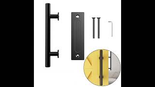 Barn Door Handle Matt Black Pull for Garage CCJH