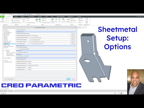 Creo Parametric - Sheetmetal Setup | Options