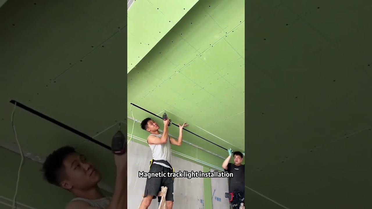 Magnetic track light installation #interiordesign #smarthome #smartlighting #homedecor