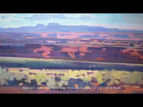 video-Jill Carver - Bears Ears - Cedar Mesa - Comb Ridge Panorama - Triptych (PLV90335B-0322-012)