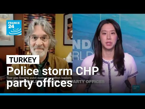 Turkey riot police use tear gas to take opposition party HQ in ...
