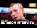 Paddy Pimblett Octagon Interview UFC 324