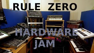 Video thumbnail for Rule Zero: Zoom RFX-1000, Digitech Studio Quad rack fx, Behringer PX2000 Ultrapatch Pro, 9 box jam! by Studio-Solutions-com