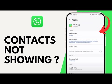 How to Fix WhatsApp Contacts not Showing on Android