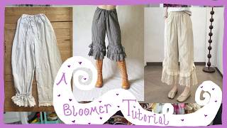 An Easy DIY Bloomer Tutorial 2 Different Ways... From Creating your pattern to the Double Ruffle!