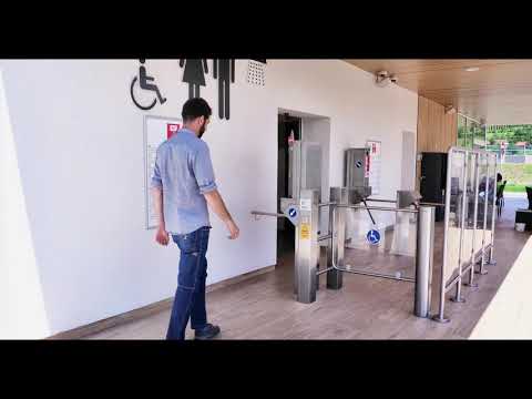 Avtomatska blagajna s križno zaporo