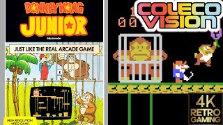 Donkey Kong Junior Colecovision 4k Gameplay