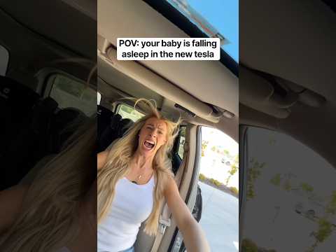 POV: your baby is falling asleep in the new tesla