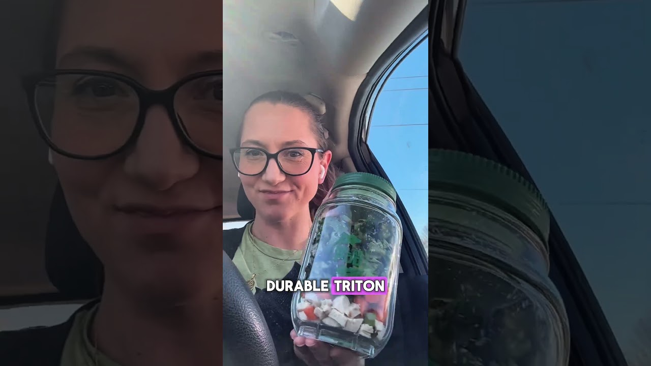 Busy Mom Hack: Fresh Salads On the Go! 🥗💼 #prepara #salad