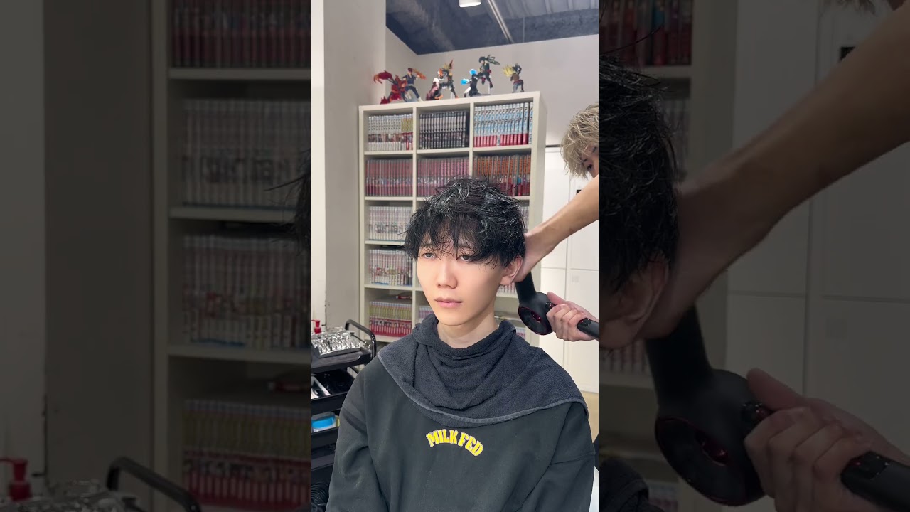 ぶゅりるさんをカットパーマでゆるふわ無造作　#ぶゅりる