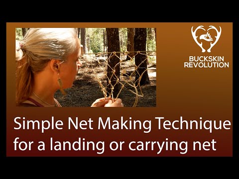 Simple Net Making technique for landing or carrying net